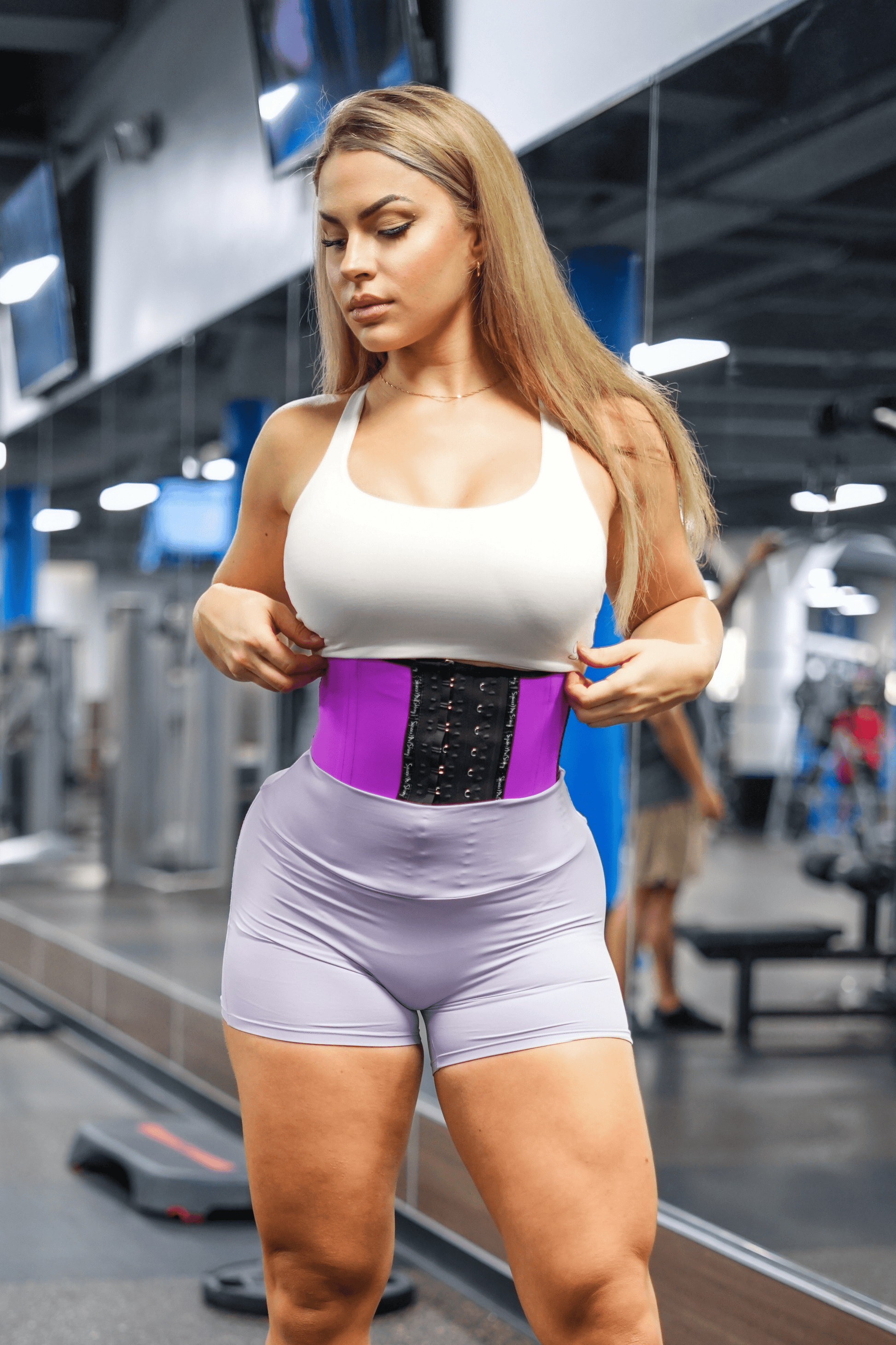 SqueezMeSkinny 8" Short Torso Sport Waist Trainer Solid Colors