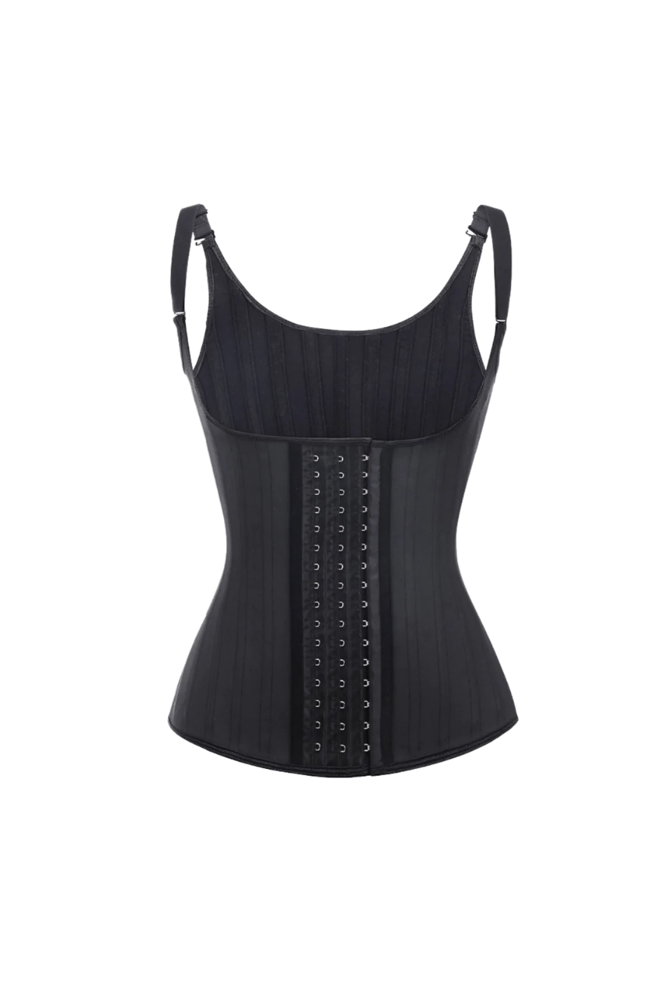 Waist trainer designed to cinch the waist and instantly enhance curves, featuring a smooth fit for a flattering hourglass silhouette. Squeez Me skinny made from high quality latex. Made in colombia