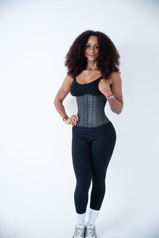 SqueezMeSkinny1 Aggressive Waist Trainer XXXS / Black Max Compression Waist Trainer 12" Long Torso