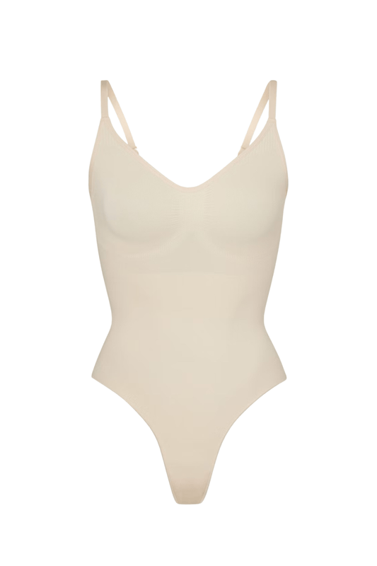 Curveez Gloss Nude / S VIRAL THONG BODYSUIT