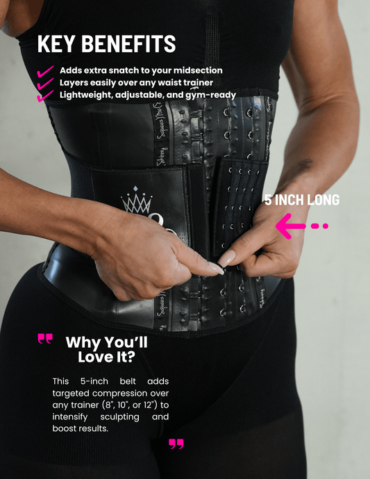 SqueezMeSkinny MINI SQUEEZ BELT – Double the Compression, Double the Curves!