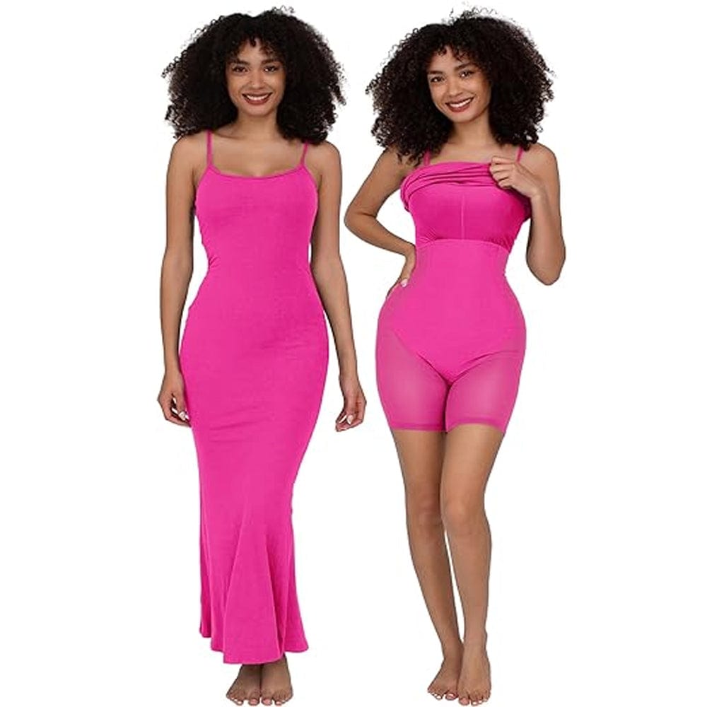 SqueezMeSkinny Sculpt & Shine Maxi Party Elegance Dress with Fajas