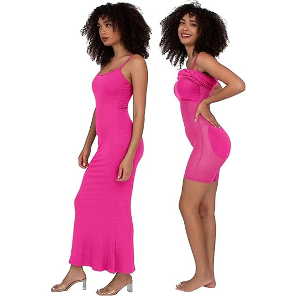 SqueezMeSkinny Sculpt & Shine Maxi Party Elegance Dress with Fajas