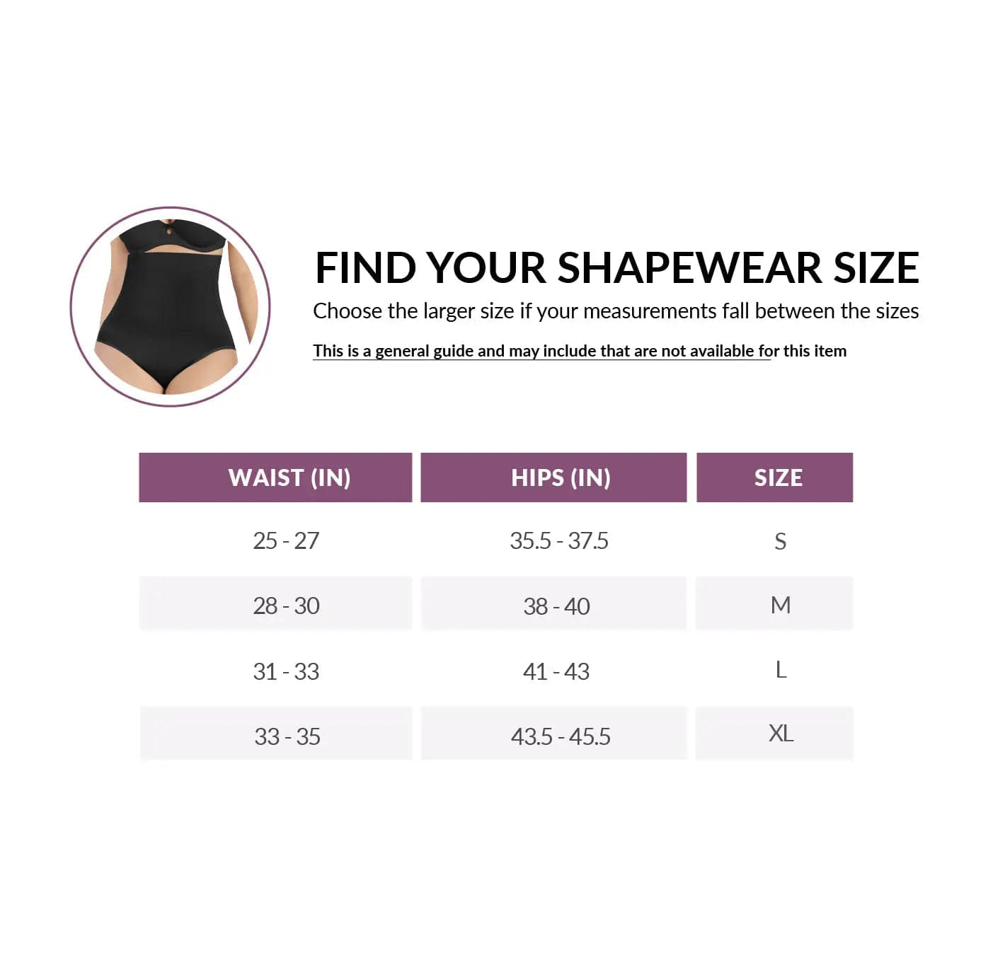 Curveez Shapewear Briefs Signature Control