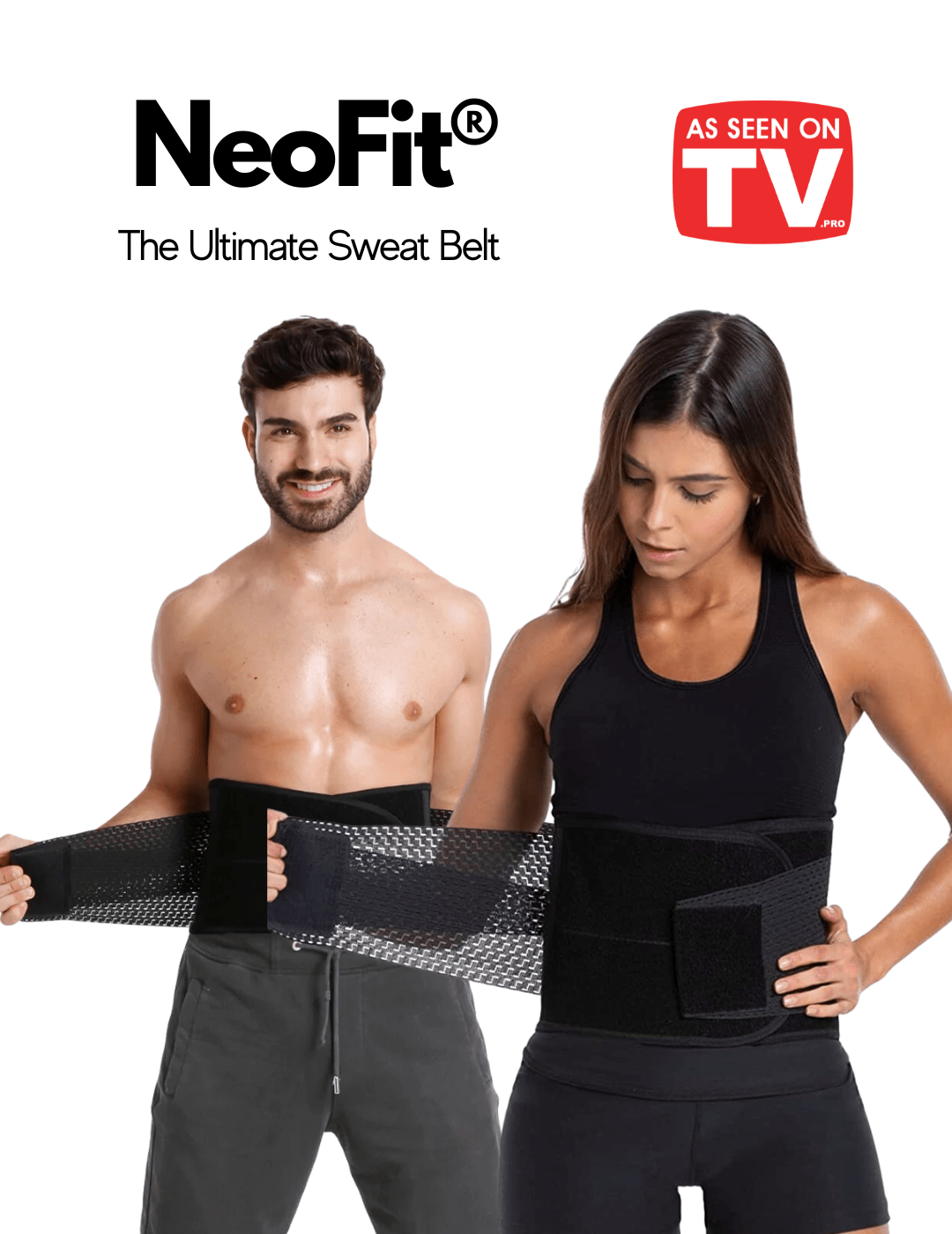 NeoFit Workout Sweat Belt  Squeez Me Skinny's Best Exercise Belt