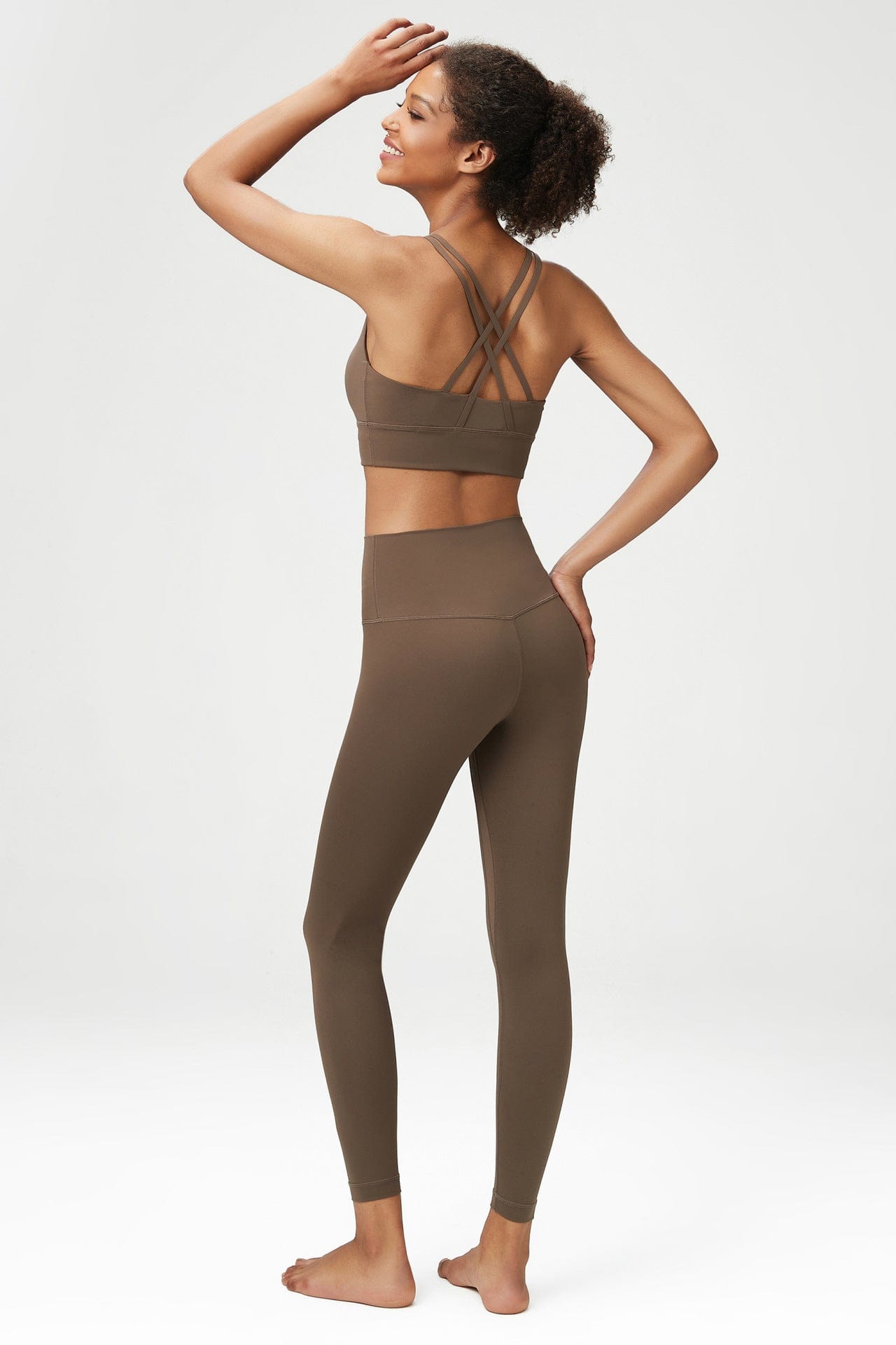 SqueezMeSkinny New! Lycra Classic Yoga Set for Women - Sporty and Fit Compression Workout Set