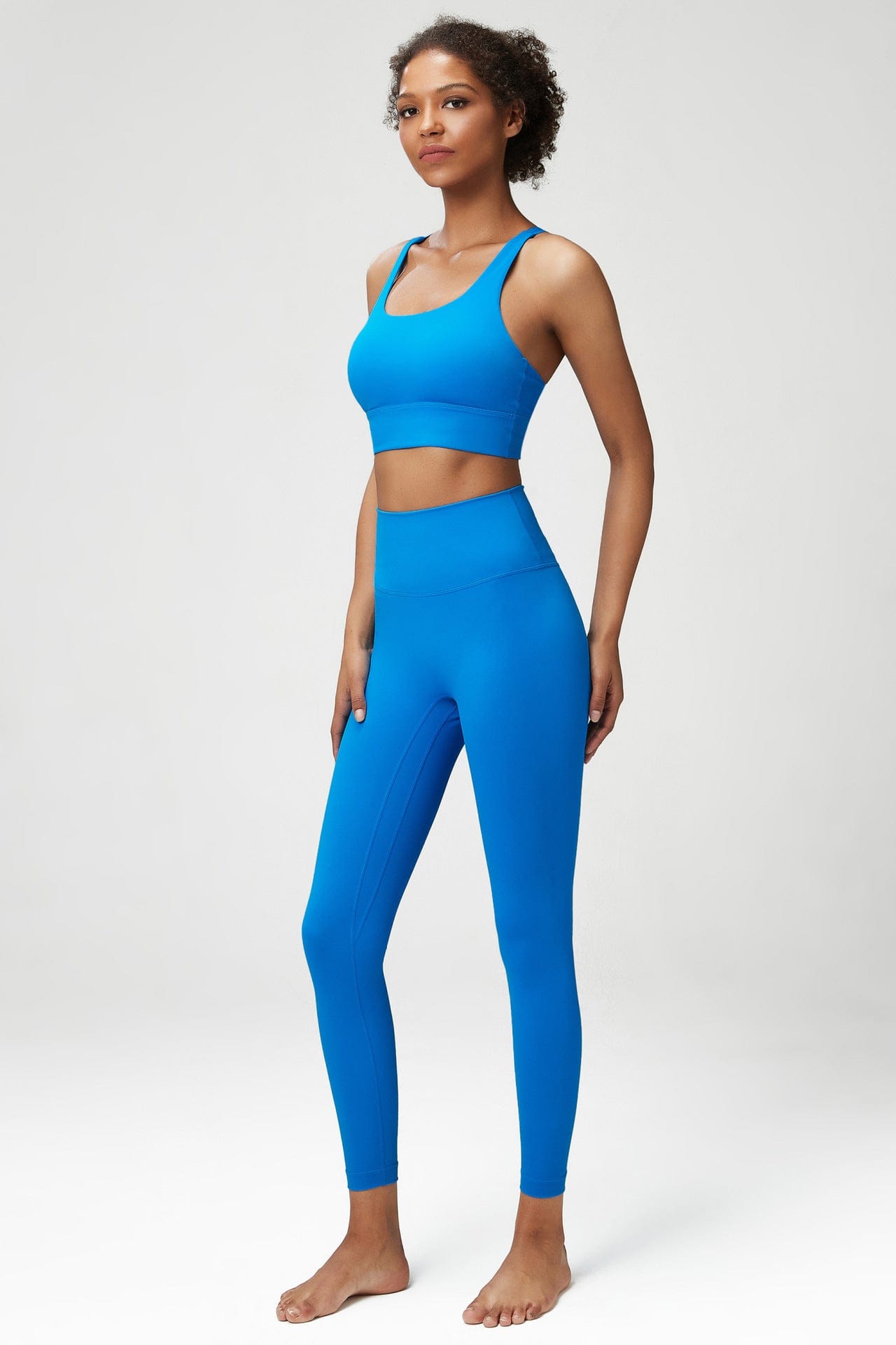 SqueezMeSkinny New! Lycra Classic Yoga Set for Women - Sporty and Fit Compression Workout Set