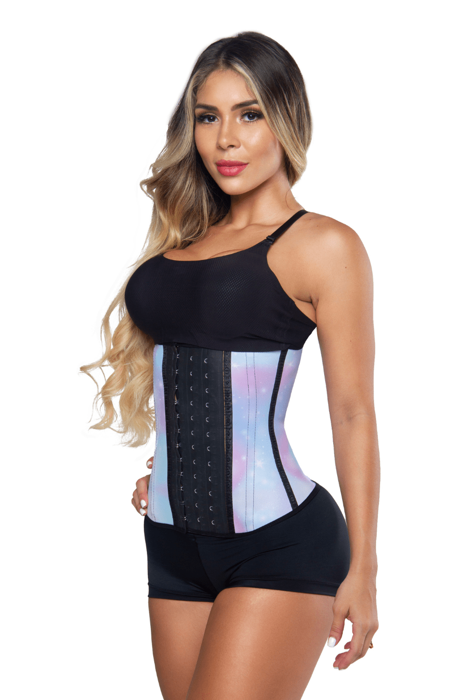 Workout waist trainer with flexible rods and extra-soft material, offering firm support and a super comfortable fit for enhanced movement during exercise