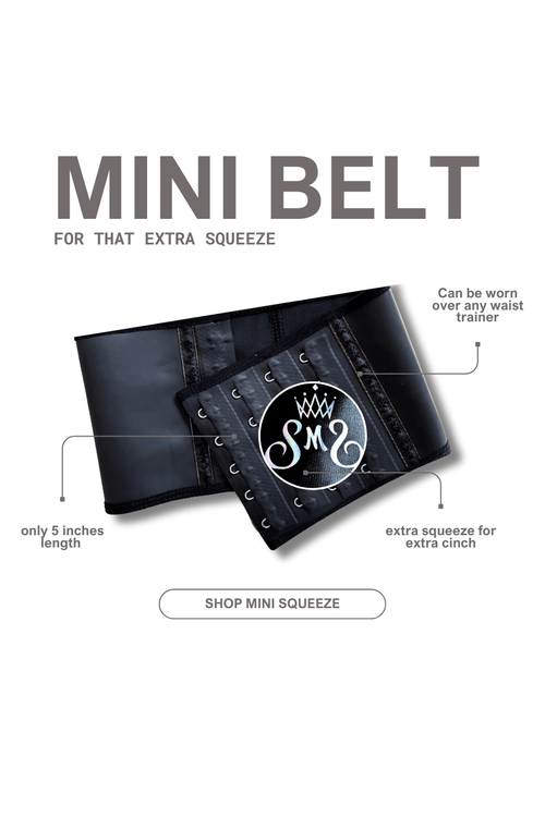 SqueezMeSkinny 3xs MINI SQUEEZ BELT – Double the Compression, Double the Curves!