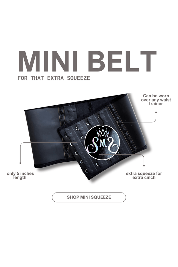 SqueezMeSkinny 3xs MINI SQUEEZ BELT – Double the Compression, Double the Curves!