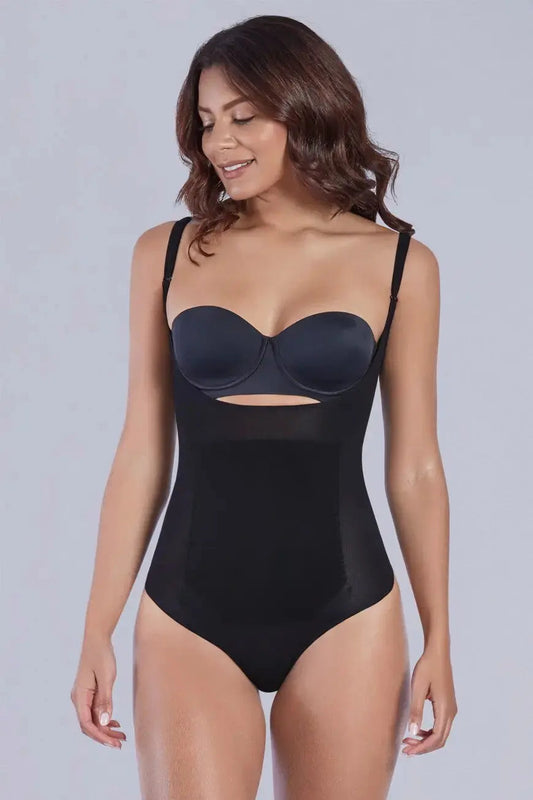 SHAPERLOVE Open Bust Thermal Bodysuit