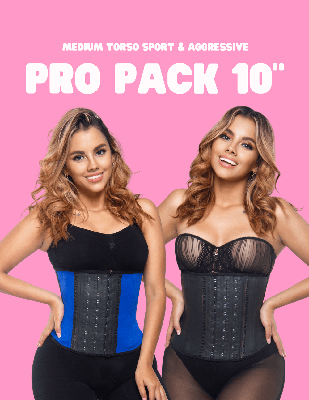 SqueezMeSkinny1 Activewear 10" Pro Package. Get 2 Waist Trainers