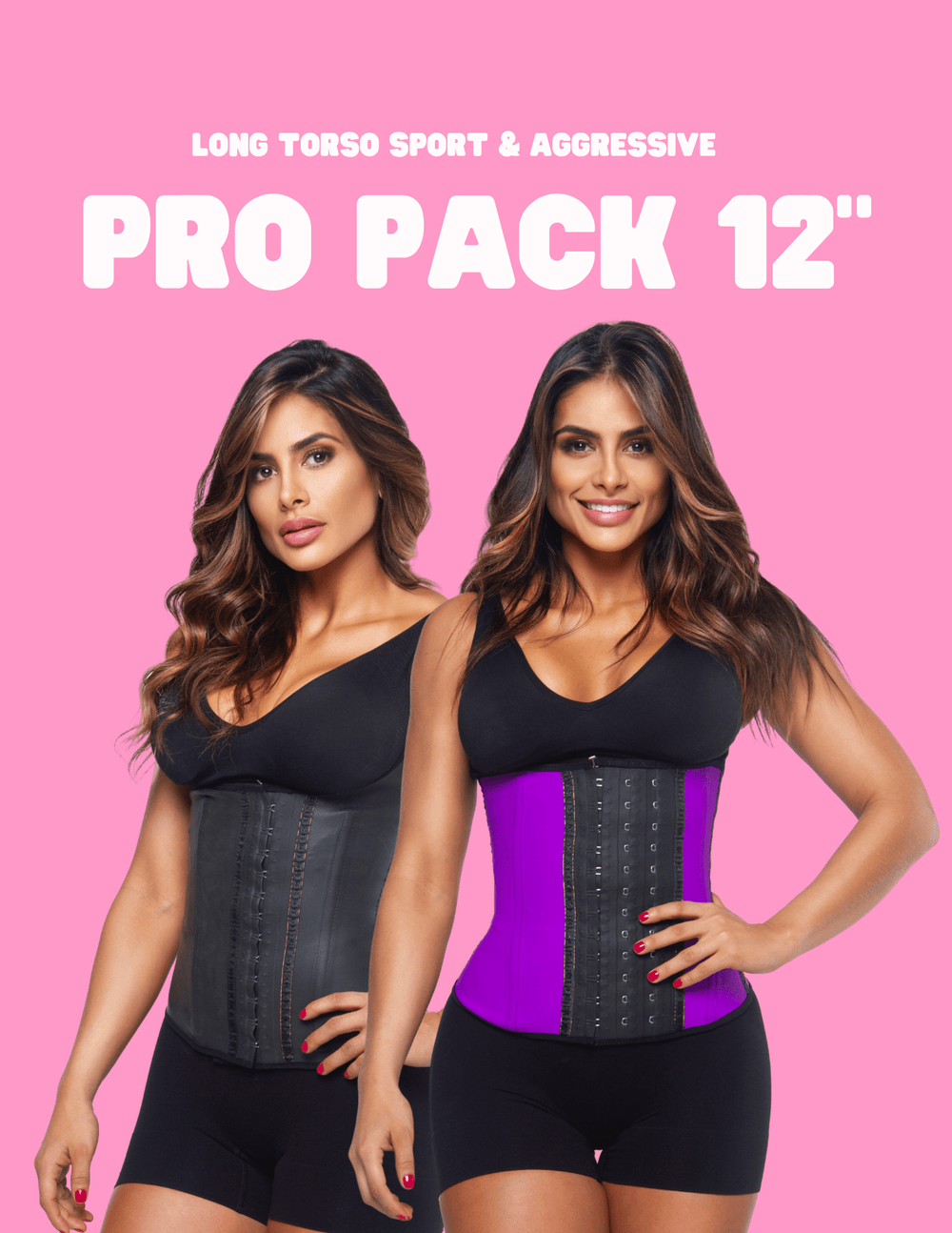 SqueezMeSkinny1 Activewear 12" Pro Package. Get 2 Waist Trainers!