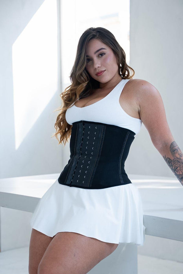 SqueezMeSkinny1 Activewear Black Sport / 3XL Long Torso 12" Sport Waist Trainer Solid Colors