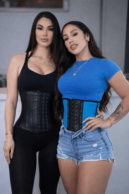 SqueezMeSkinny1 Activewear Blue / Black / 3XS 10" Max Curves + Active Girl Pro Package.