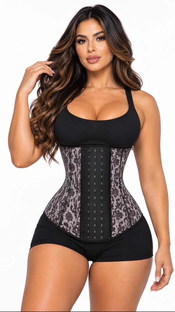 SqueezMeSkinny1 Activewear Sexy Lace FINAL SALE / XS Clearance Long Torso 12" Exclusive Design Sport Waist Trainers
