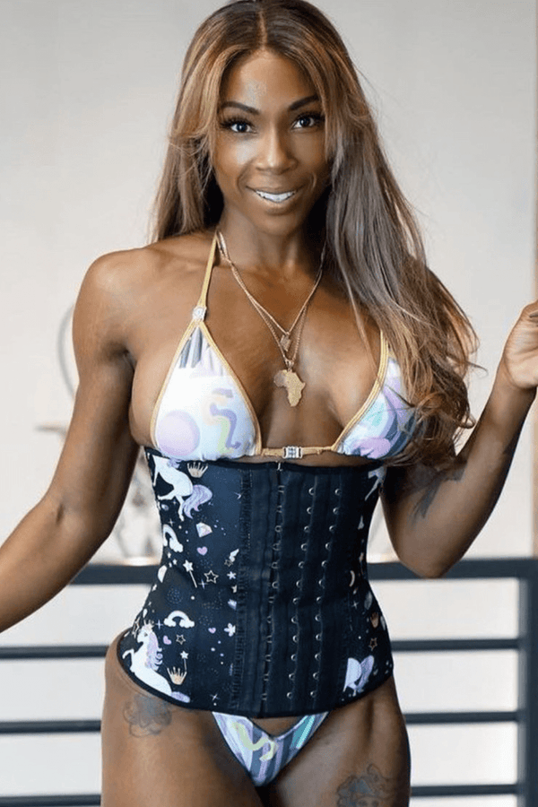 SqueezMeSkinny1 Activewear Unicorn / XXL Medium Torso 10" Exclusive Design Sport Waist Trainers