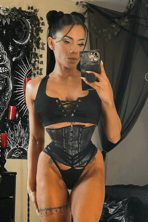 short torso tightest fitting colombian latex waist trainer