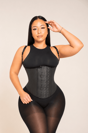 waist trainer for open back dress Strapless Low Back Long Leg Bodysuit