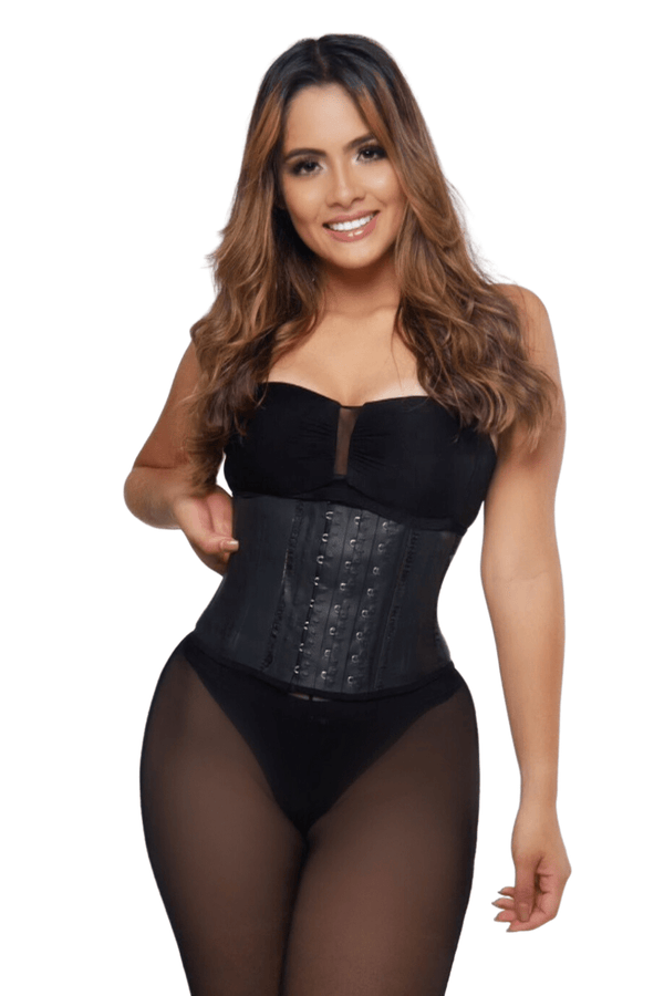 short torso tightest fitting colombian latex waist trainer