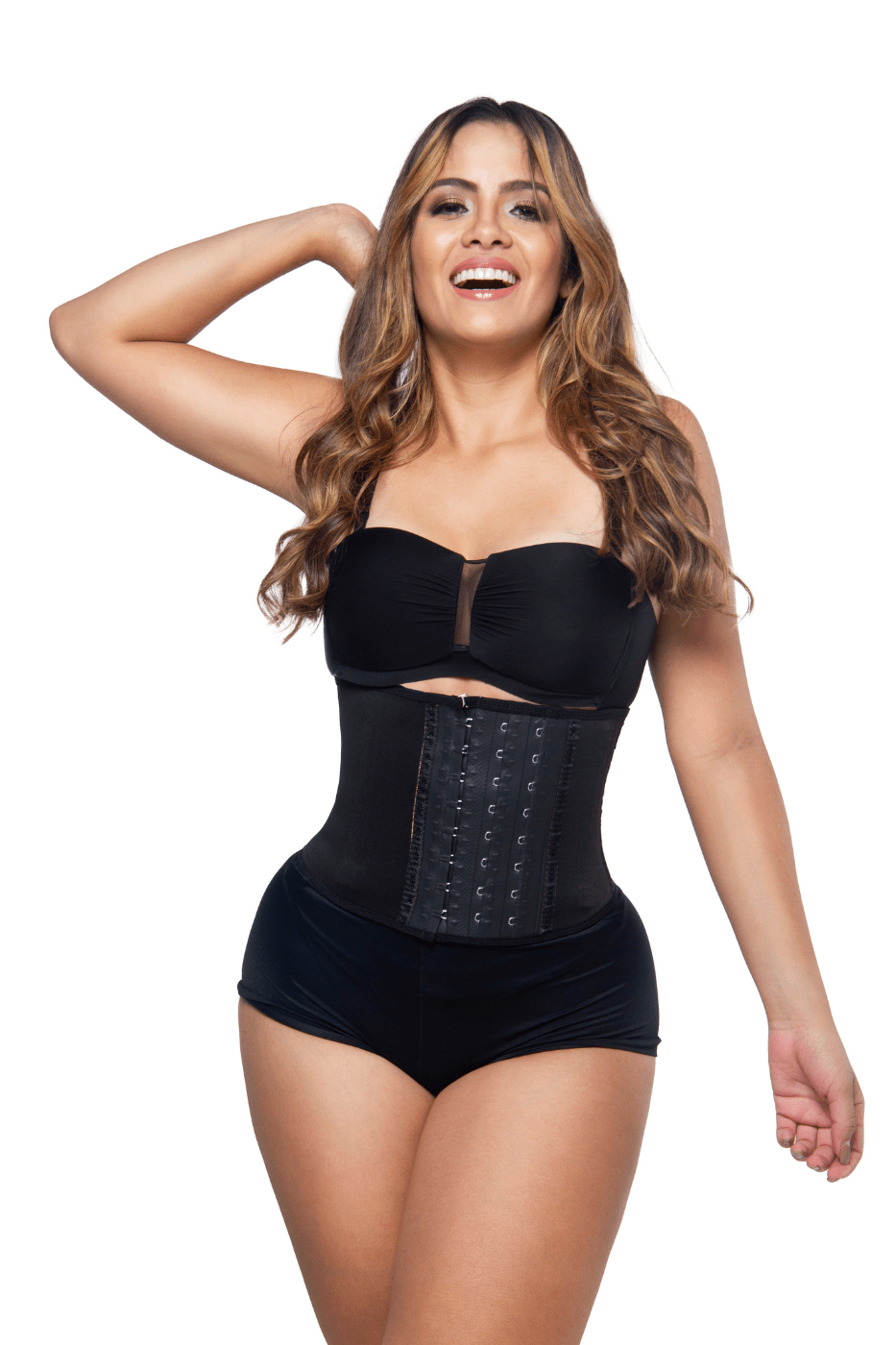 SqueezMeSkinny Black / 3XS 8" Short Torso Sport Waist Trainer Solid Colors