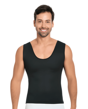 Ann Michell Body Shapers Shirt for men Stage 4 Colombian Neoprene Sweat Vest – Thermal Posture Corrector for Workout & Daily Use 7036