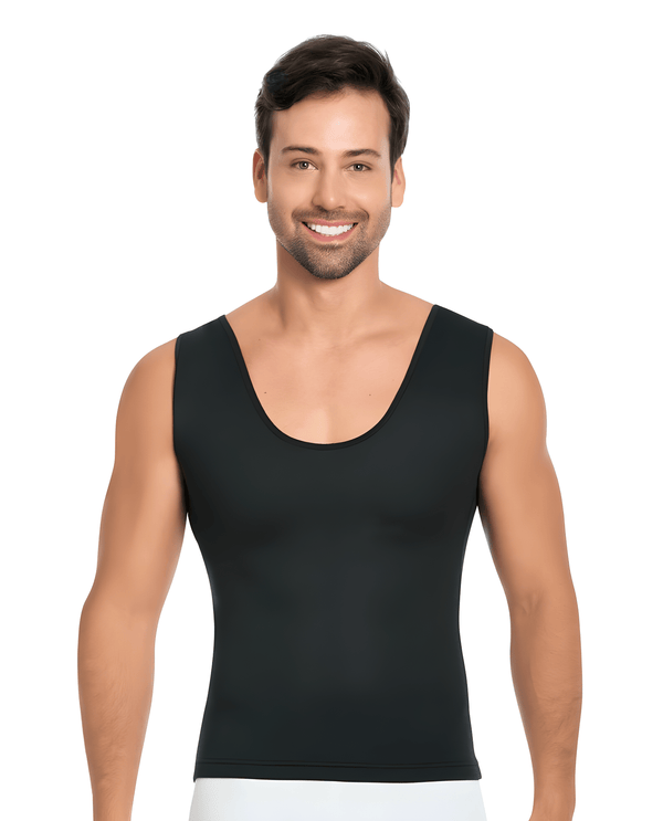 Ann Michell Body Shapers Shirt for men Stage 4 Colombian Neoprene Sweat Vest – Thermal Posture Corrector for Workout & Daily Use 7036