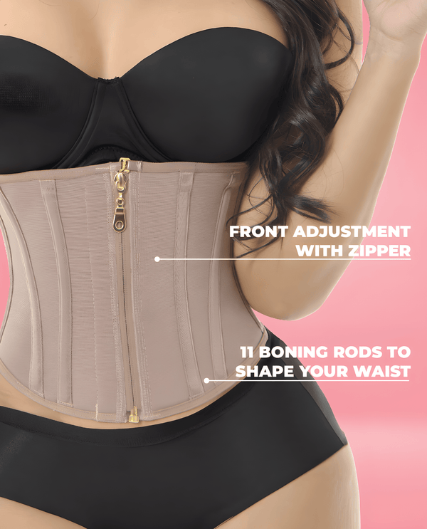 Ann Michell Corsets Colombian Waist Trainer Stage 2 – 11 Steel Boning Corset (Short Torso)