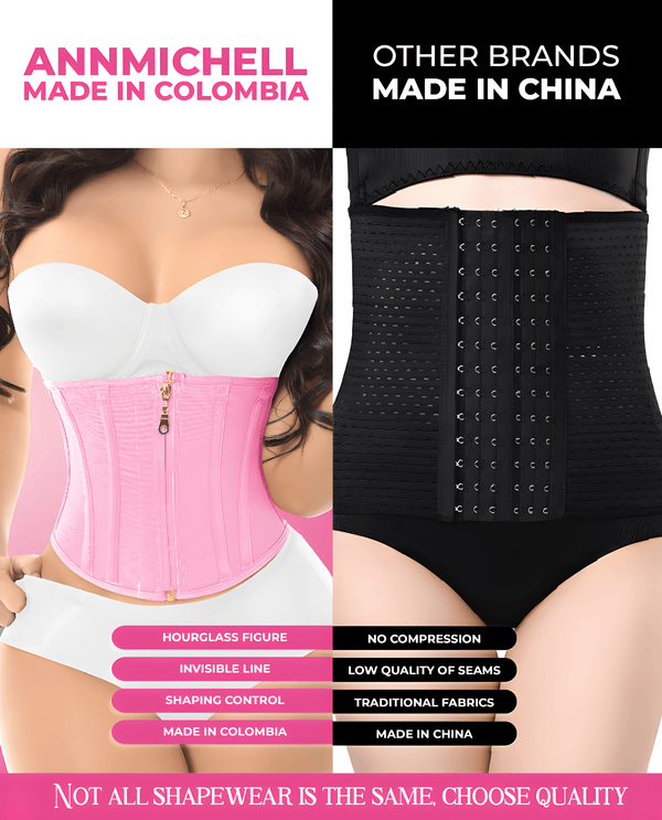 Ann Michell Corsets Colombian Waist Trainer Stage 2 – 11 Steel Boning Corset (Short Torso)