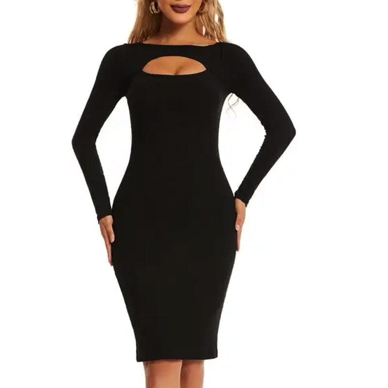 Cut Out ChIc Bodycon Dress Build In Shapewear