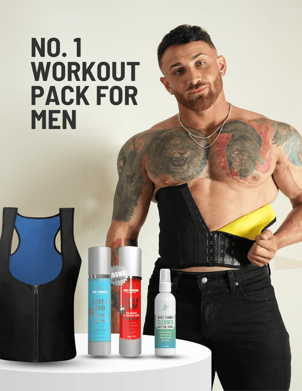 SqueezMeSkinny1 Men Waist Trainers #1 Workout Package for Men