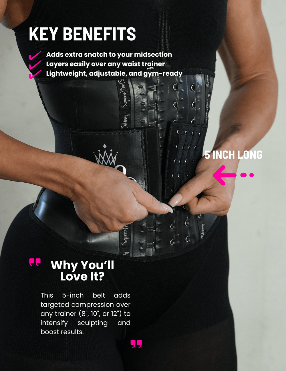 SqueezMeSkinny MINI SQUEEZ BELT – Double the Compression, Double the Curves!