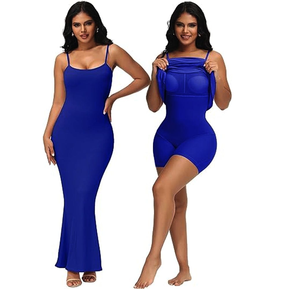 Sculpt & Shine Maxi Party Elegance Dress with Fajas – SqueezMeSkinny