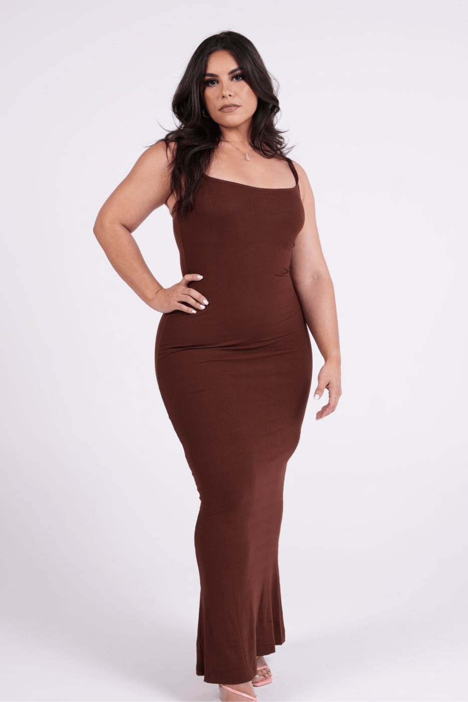 Sculpt & Shine Maxi Party Elegance Dress with Fajas