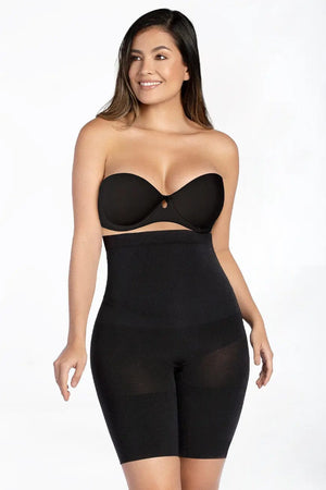 Curveez Shapewear Black / S High Waist Thigh Slimmer Comfort Evolution