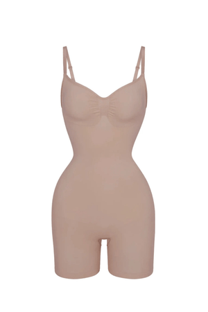 Curveez Shapewear Mocha / S VIRAL MID THIGH BODYSUIT