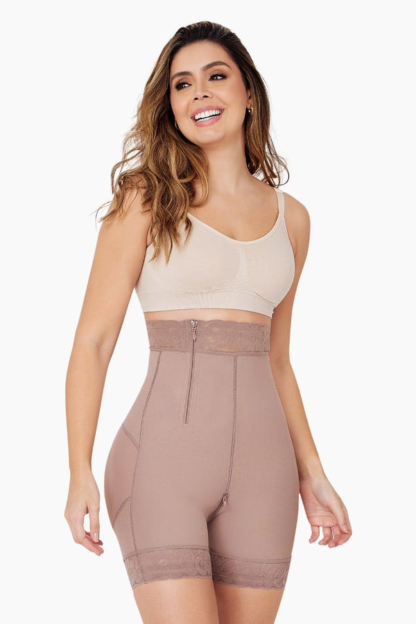 Curveez Shorts Cocoa / XS BBL Effect Daily High Waist Shorts