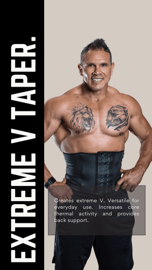 SqueezMeSkinny Waist Trainer for Men, Extreme V Taper. Best for Daily Use.