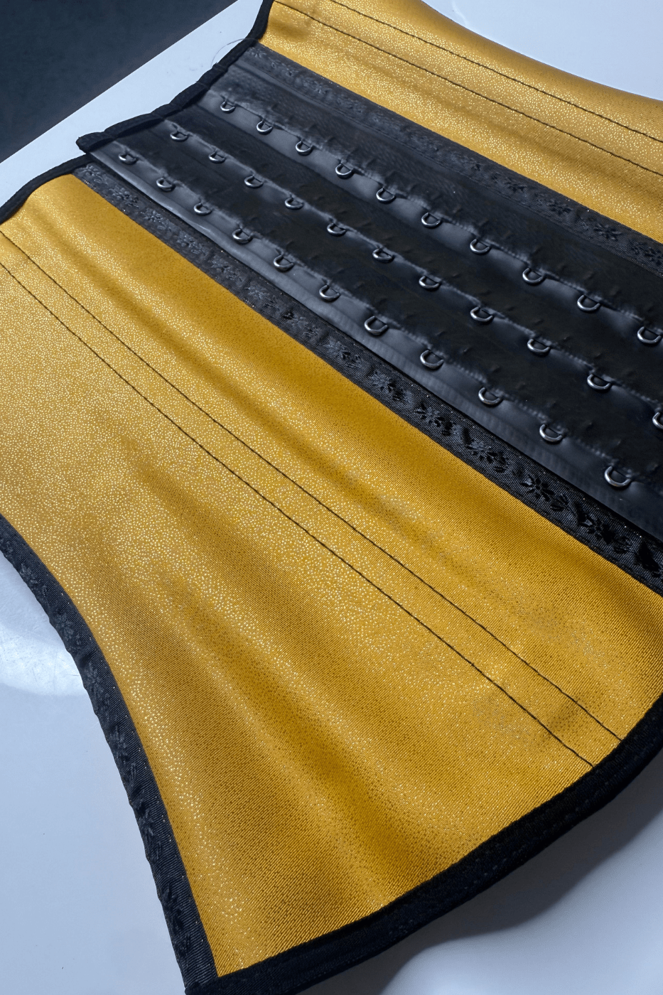SqueezMeSkinny XS / 12' Long / Yellow One Of A Kind Waist Trainers | 12" size: XS