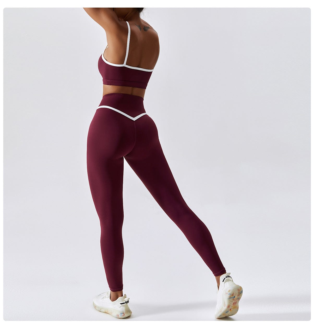 Fashion Sexiest Curves Maroon Free Size Legging Gym Yoga Tight
