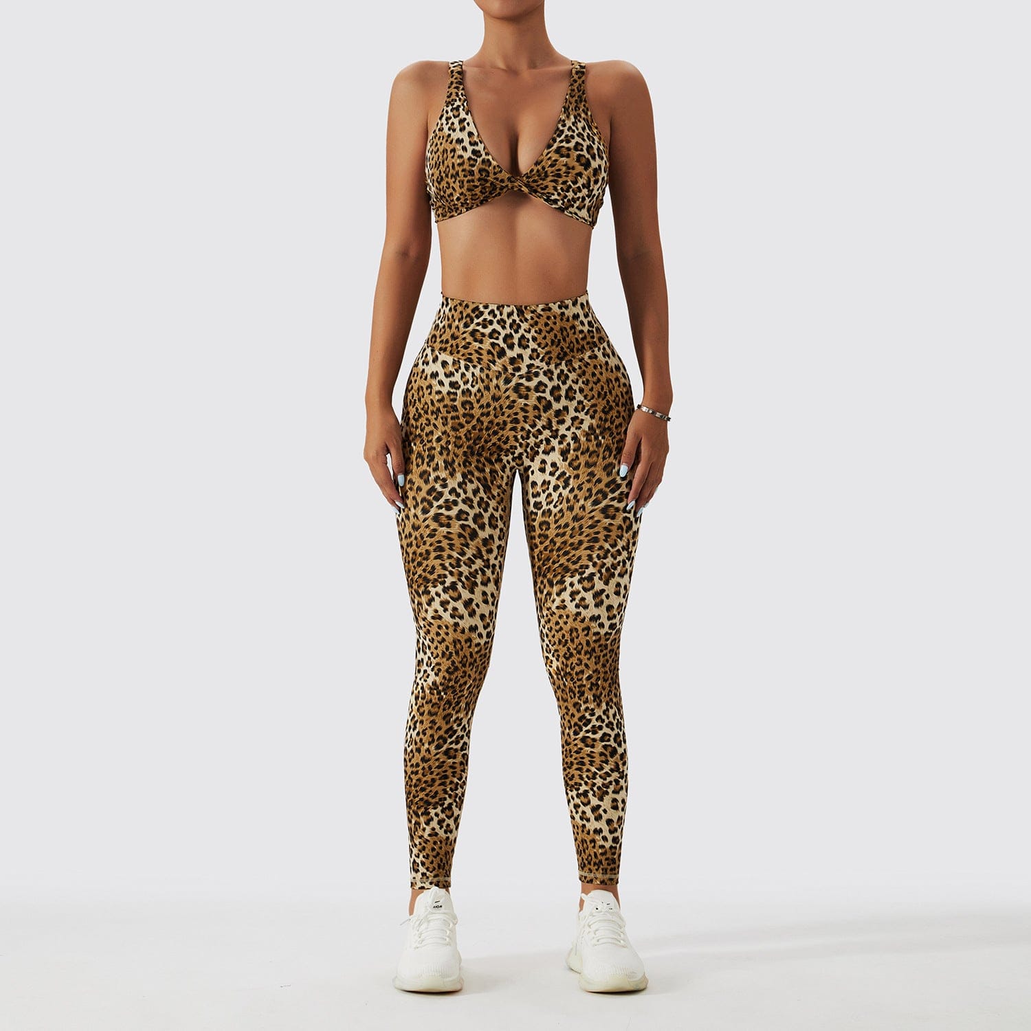 Lime Leopard Print Square Neck Sports Bra – Paradox Activewear