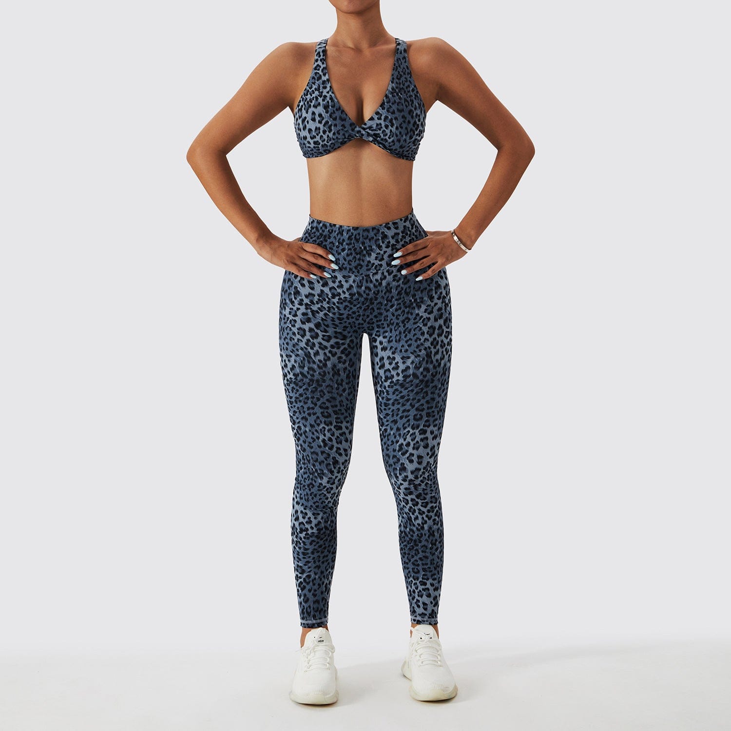 Women's Active Seamless Cheetah Print Sports Bra. (3 Pack) LARGE ONLY •  Scoop neckline • Two removable pads provide support & shaping • Reinforced  band • Racerback design • Cheetah print •
