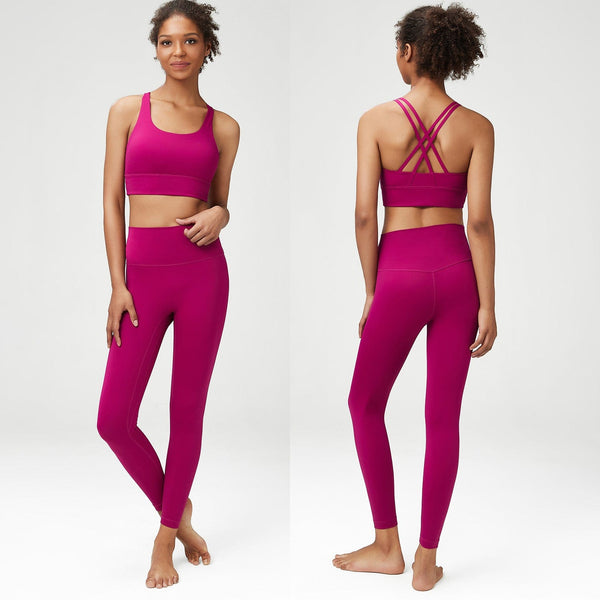 SqueezMeSkinny New! Lycra Classic Yoga Set for Women - Sporty and Fit Compression Workout Set