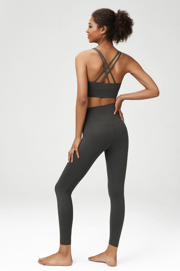 SqueezMeSkinny New! Lycra Classic Yoga Set for Women - Sporty and Fit Compression Workout Set