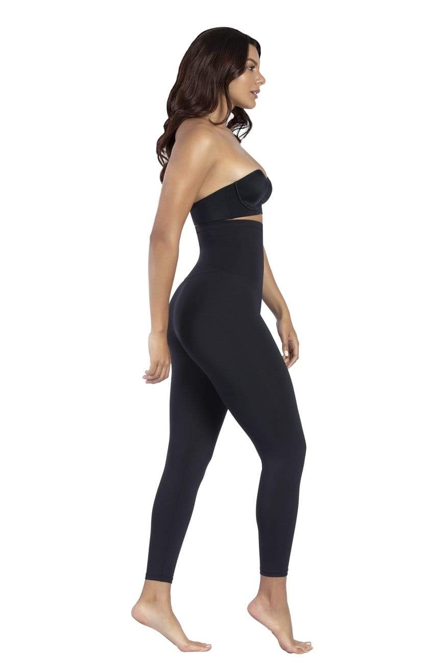 Extra Strong Compression Curve High Waisted Tummy Control Leggings Black